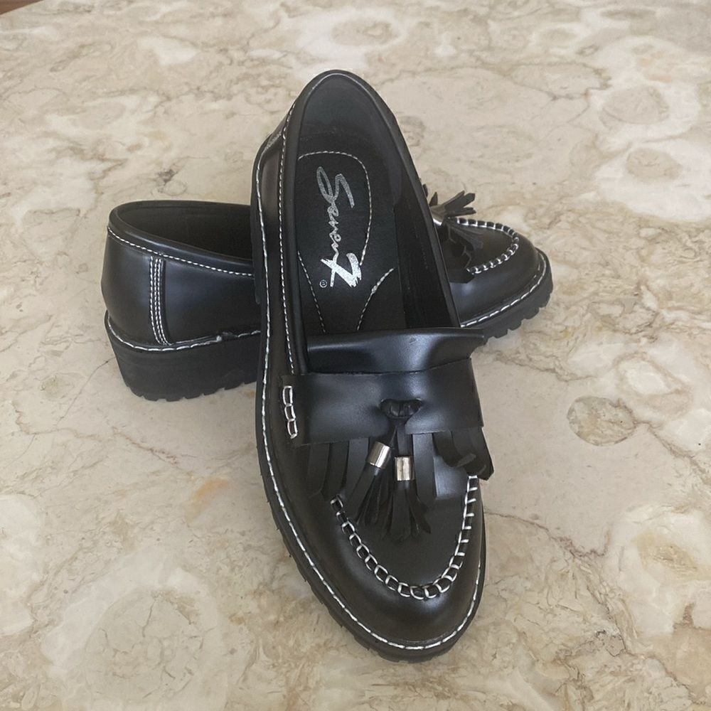 Seven7 Tassel Faux Leather Loafers